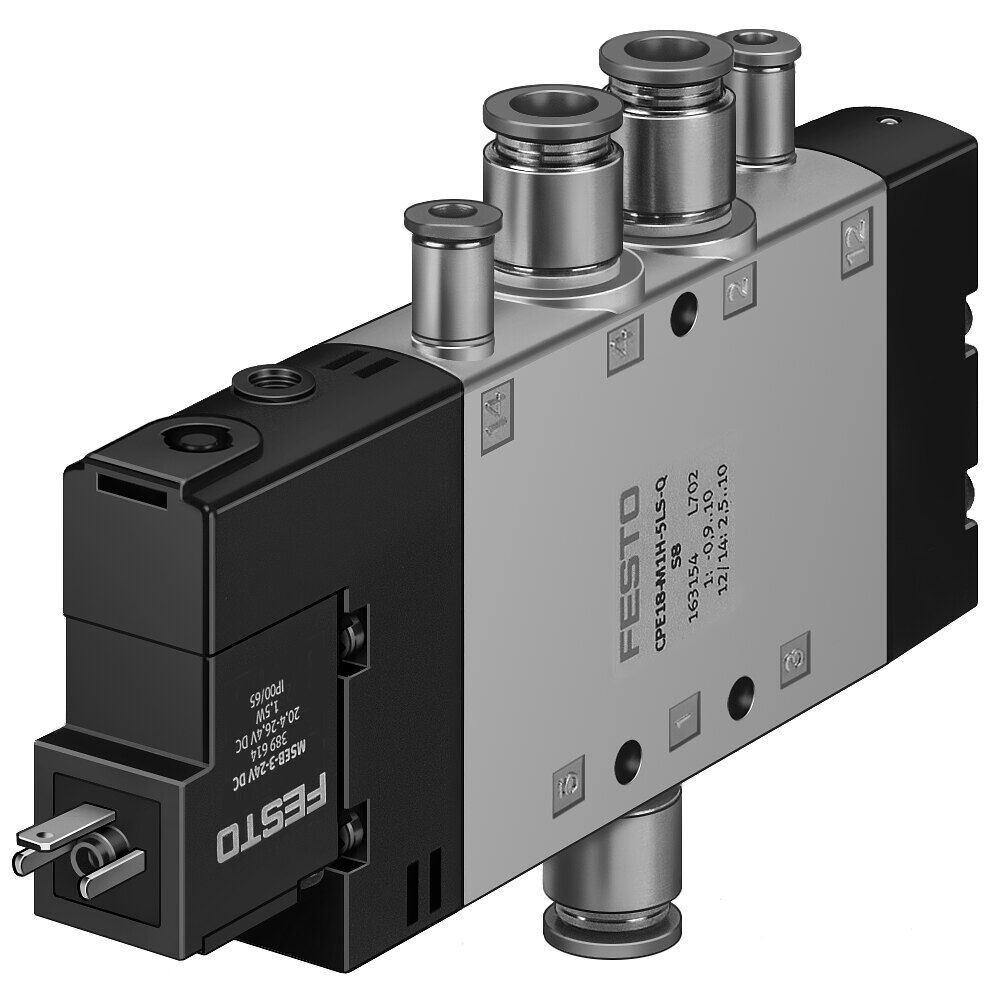 Festo 163782 CPE18-M2H-5LS-QS-10 Selenoid valf