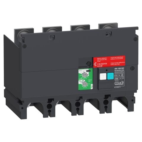 Schneider Electric LV429489 Toprak Kaçağı Vigipact Ek Koruma Modülü, Compact Nsx 100/160, 200 Vac - 440 Vac, 30 Ma - 30 A, 4 Kutup