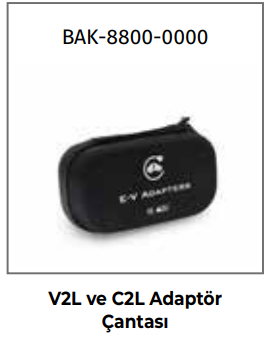 Bemis BAK-8800-0000 V2L Ve C2L Adaptör Çantası