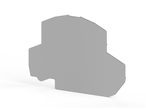 Klemsan 446519-NPP/PYK 2,5-2F Gri Nihayet Plakası