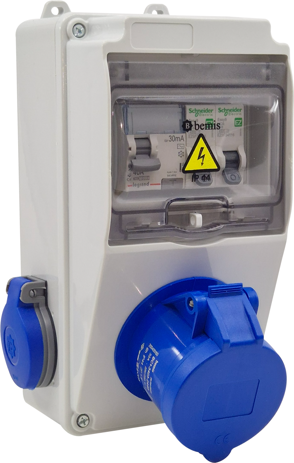 Bemis BD1M2123-1020-X 3/32A 1 Ad. Ön - 1/16A 1 Ad. Yan Otomatlı Ip44 Kombinasyon (Taşınabilir Mobil Cihaz Kullanımına Uygundur)