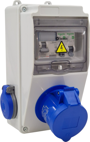 Bemis BD1M2123-1020-X 3/32A 1 Ad. Ön - 1/16A 1 Ad. Yan Otomatlı Ip44 Kombinasyon (Taşınabilir Mobil Cihaz Kullanımına Uygundur)