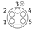 Festo 573855 NEBU-G78W5-K-2-N-LE5 Güç besleme soketi