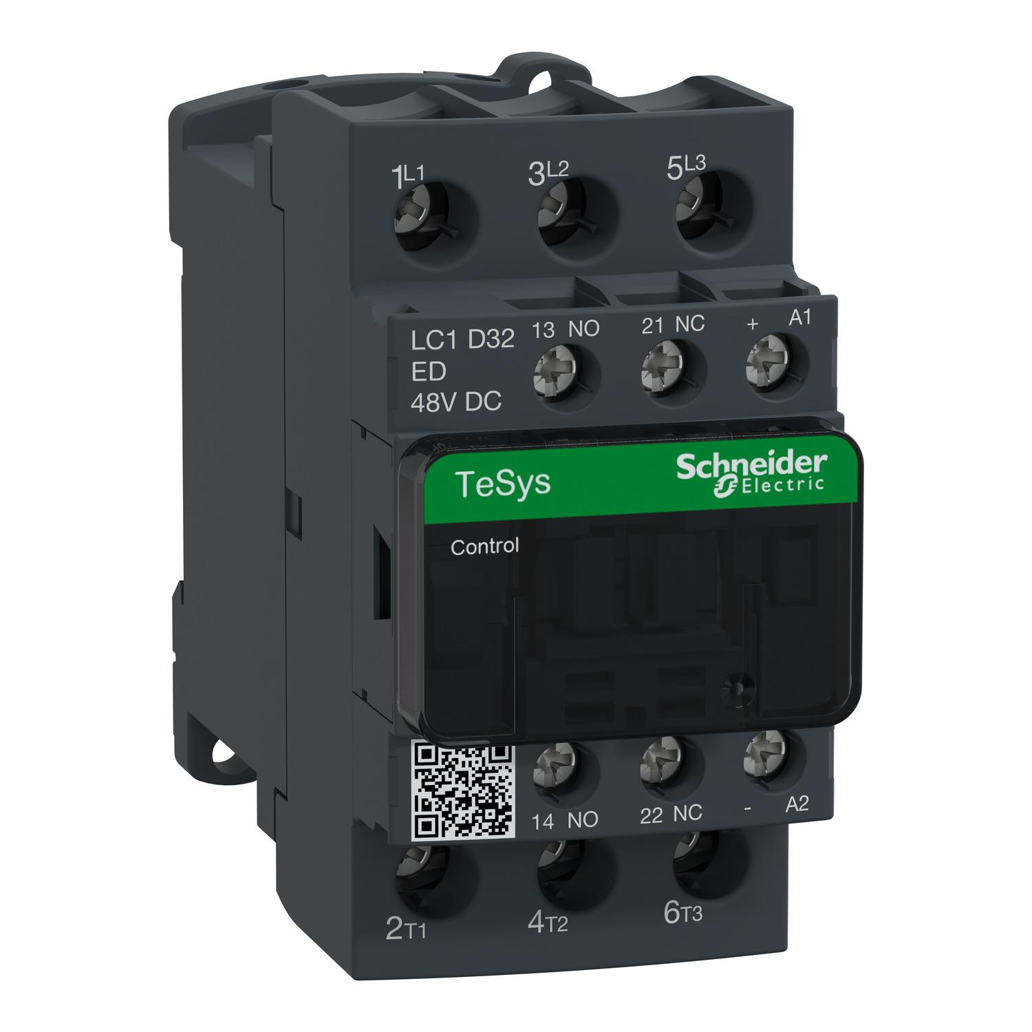 Schneider Electric LC1D32ED Tesys D Kontaktör 3P 32A Ac3 48Vdc