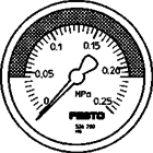 Festo 526780 MA-50-0,25-R1/4-MPA-E-RG Manometre