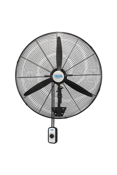 Hims Hef-Da650 190W 65 Cm Siyah 3 Kanat Anahtarlı Sanayi Tipi Duvar Vantilatörü