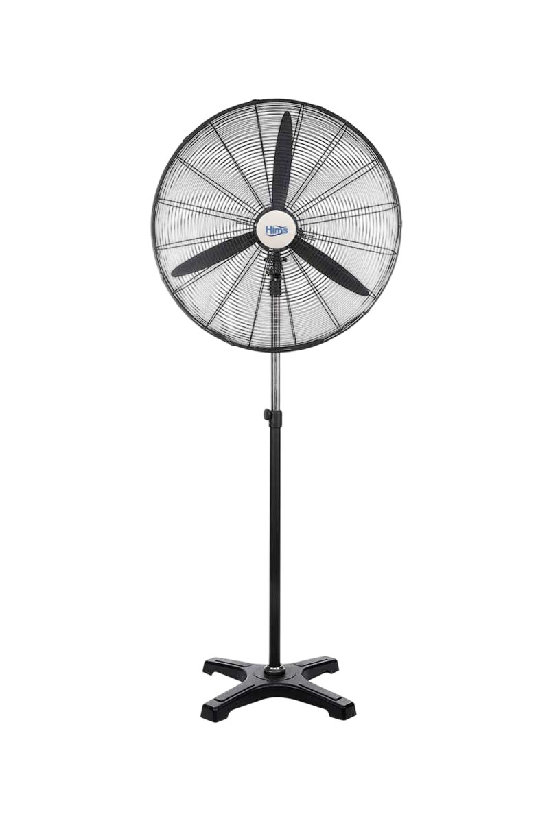 Hims Hef-A650 190W 65 Cm Siyah Alüminyum 3 Kanatlı Sanayi Tipi Ayaklı Vantilatör