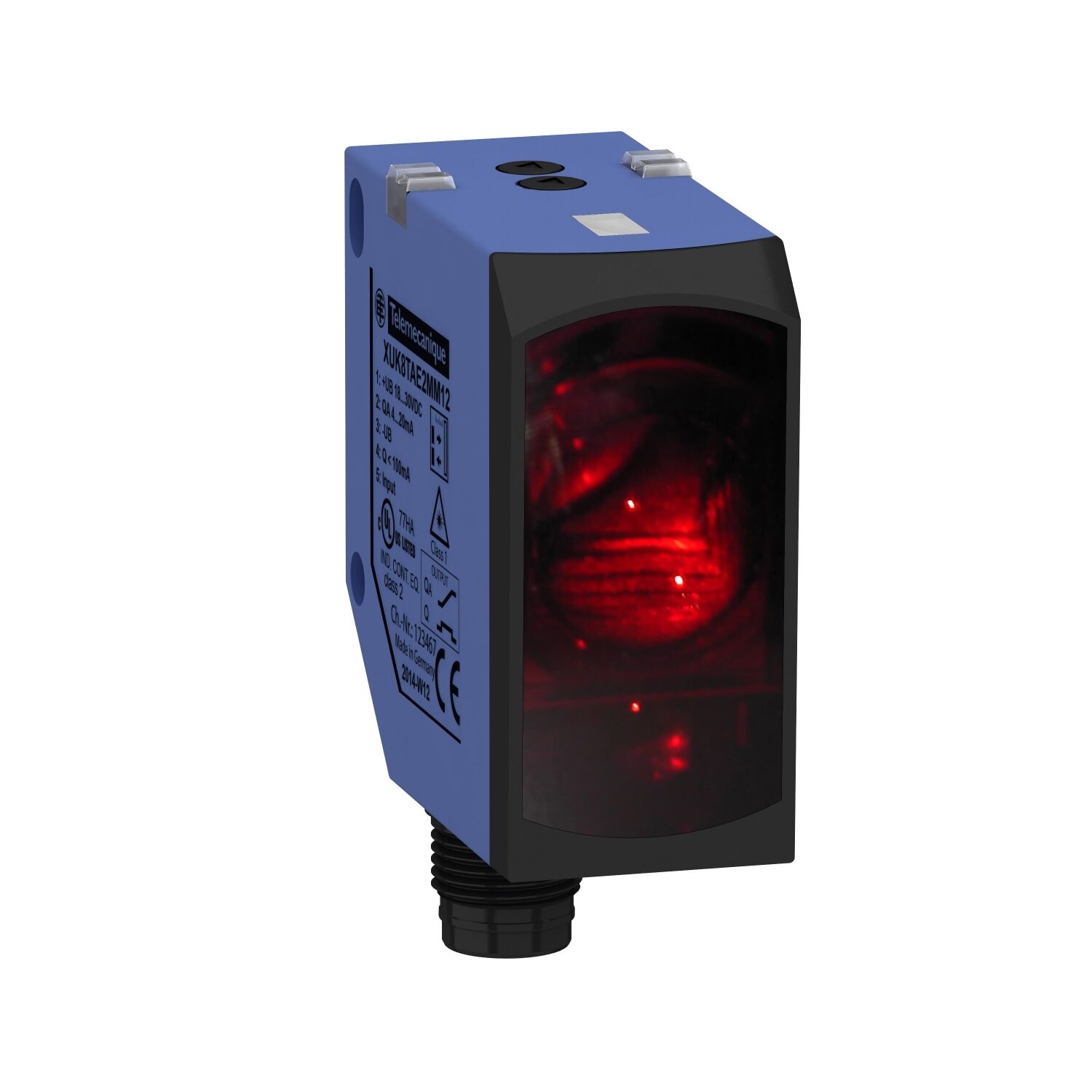 Telemecanique Sensors XUK8TAE2MM12 Fotoelektrik Sensör - Xuk -Cisim.Yans. -Sn 5M 1Çıkış Oto Pnp/Npn 1Çıkış 4,20Ma