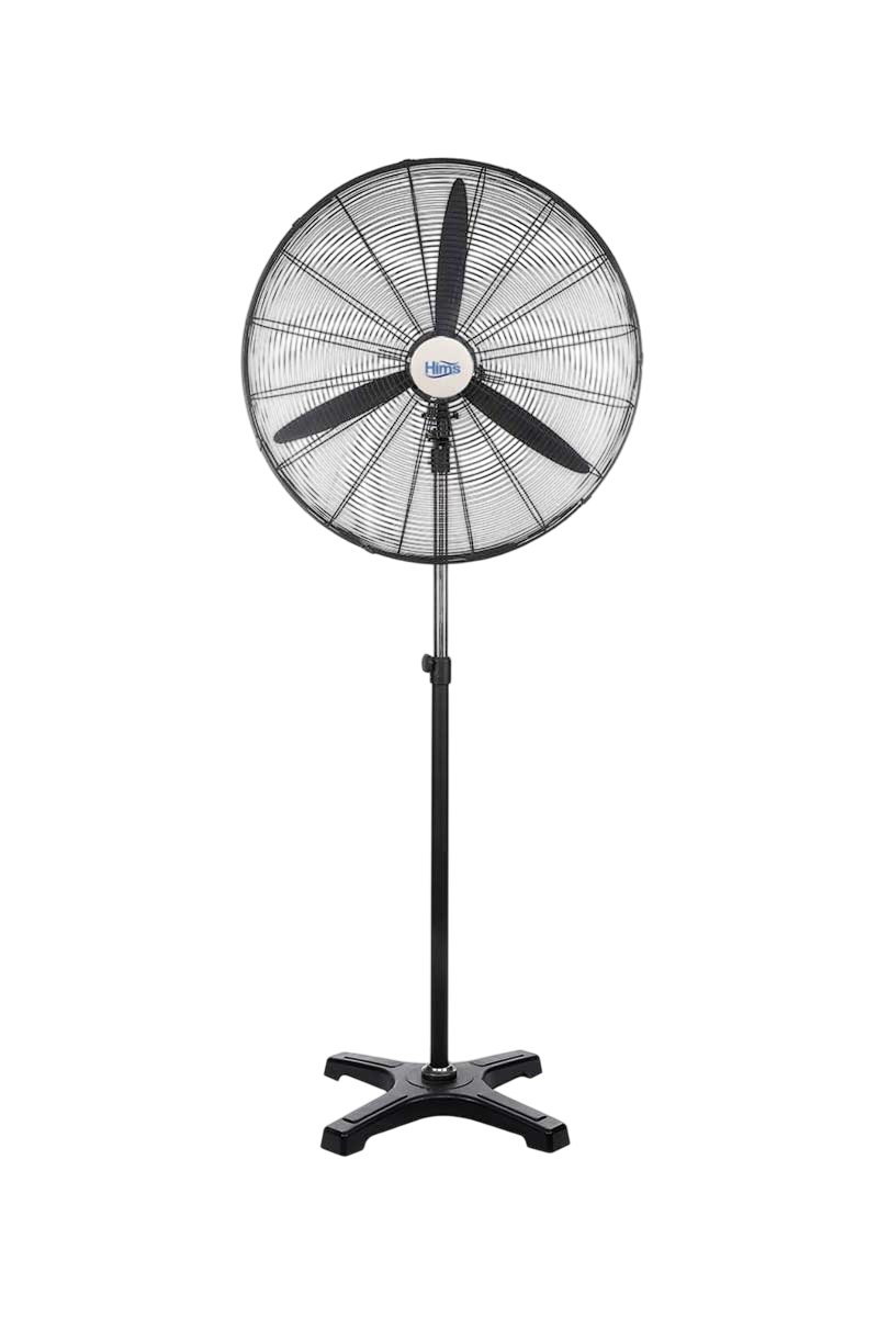 Hims Hef-A750 210W 75 Cm Siyah Alüminyum 3 Kanatlı Sanayi Tipi Ayaklı Vantilatör