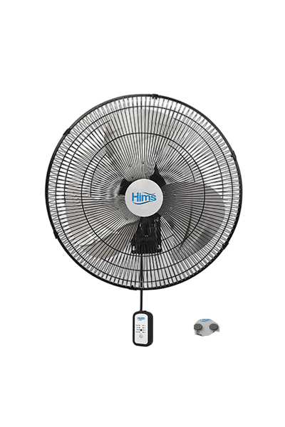 Hims Hef-Dk500 130W 50 Cm Siyah 3 Kanat Kumandalı Sanayi Tipi Duvar Vantilatörü