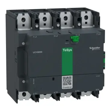 Schneider LC1G6304KUEN 630 4PStd100-250V ACDC TesysGiga Kontaktör