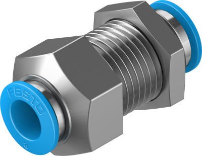 Festo 130642 Qss-8-F Push-İn Bulkhead Connector