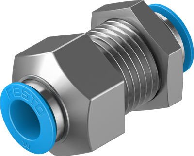 Festo 130643 Qss-10-F Push-İn Bulkhead Connector