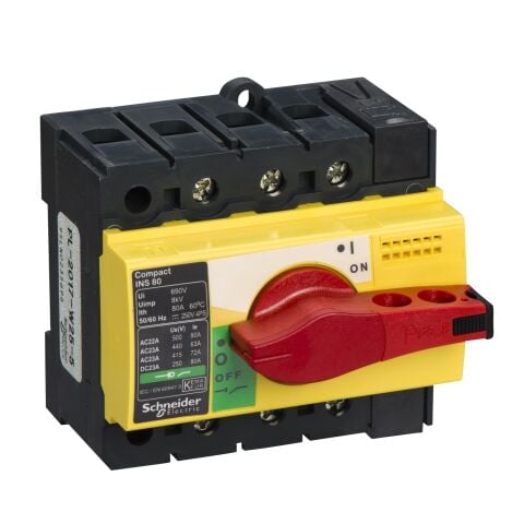 Schneider Electric 28920 Yük Ayırıcı Compact Ins80 - 3 Kutuplu - 80 A
