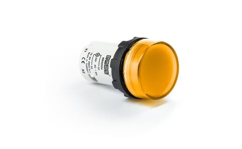 Emas MBSD024S MB Serisi Plastik LED'li 24V AC/DC Sarı 22 mm Sinyal