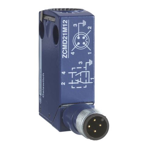 Telemecanique Sensors ZCMD21C12 Limit Anahtarı Gövdesi Zcmd - 1Nk+1Na - Gümüş - Ani Hareketli - Bağlantı - M12