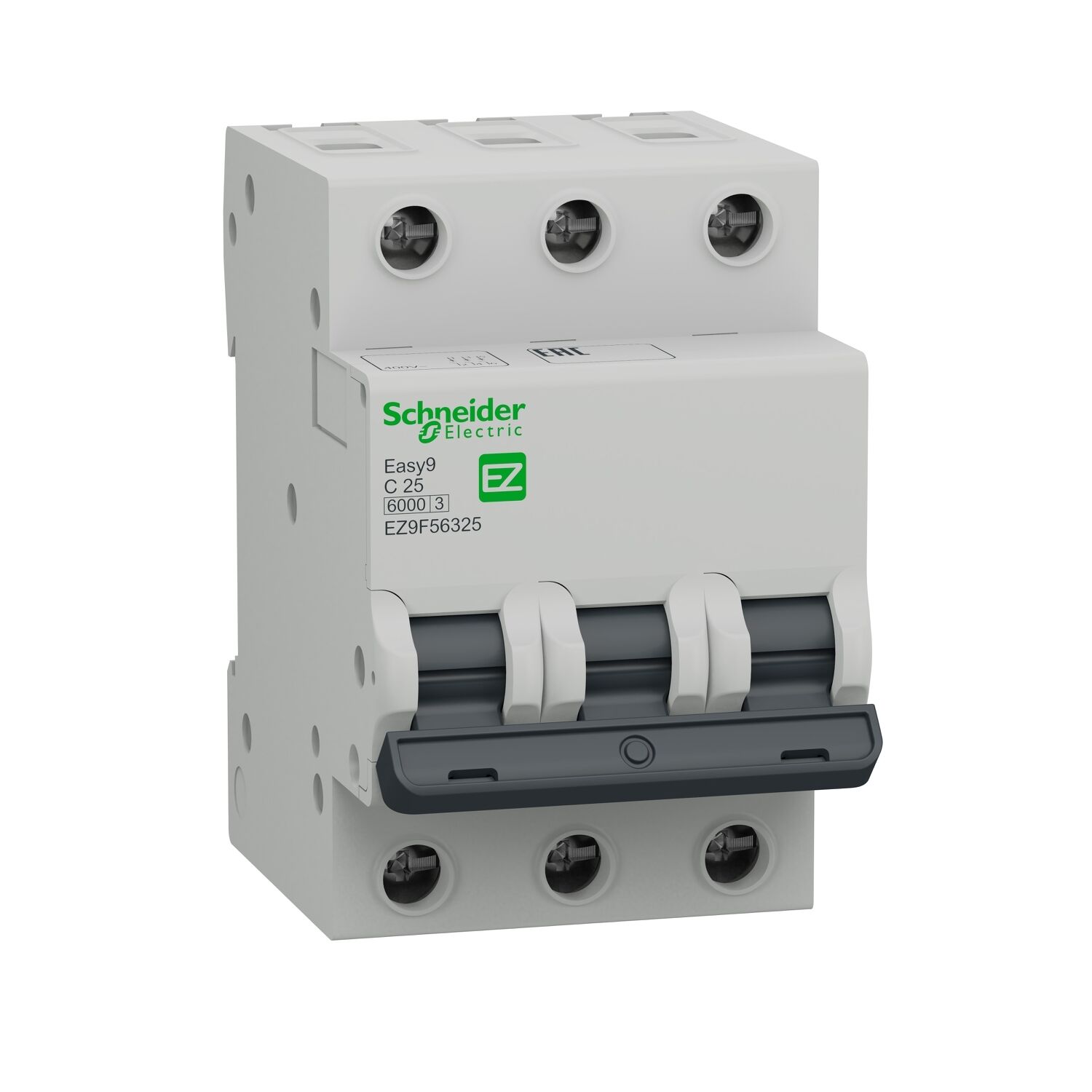 Schneider Electric EZ9F56325 Easy9 3P 25A, 6Ka C Eğrisi Otomatik Sigorta