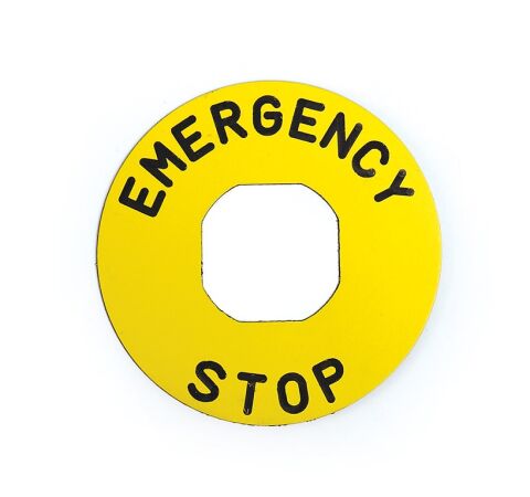 Emas BET60P Aksesuar (EMERGENCY STOP) Baskılı Etiket