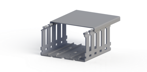 Klemsan 5551006-KKD 1008 100x60 Kablo Kanalı (Gri)