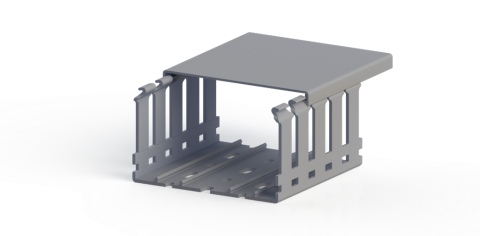 Klemsan 5551006-KKD 1008 100x60 Kablo Kanalı (Gri)