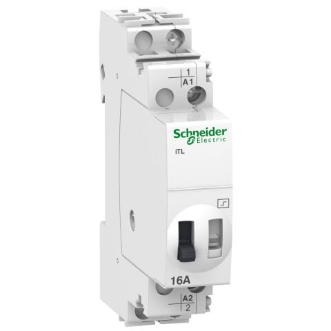 Schneider Electric A9C30211 İtl Darbe Akım Anahtarları,  16A 1P 48Vac/24Vdc