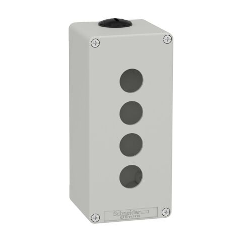 Schneider Electric XAPD3504 Harmony XAP, XB2 SL, Boş kontrol kutusu, çinko alaşımı, gri, M25, 4 kesit 22 mm, 80 x 175 x 77