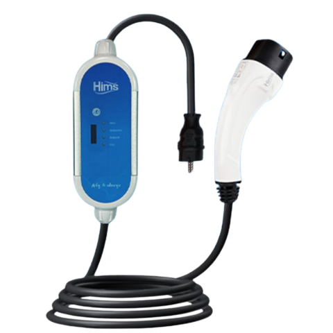 Hims-7PS 7.4Kw Tip 2 Soketli Kablolu Taşınabilir Elektrikli Araç Şarj İstasyonu