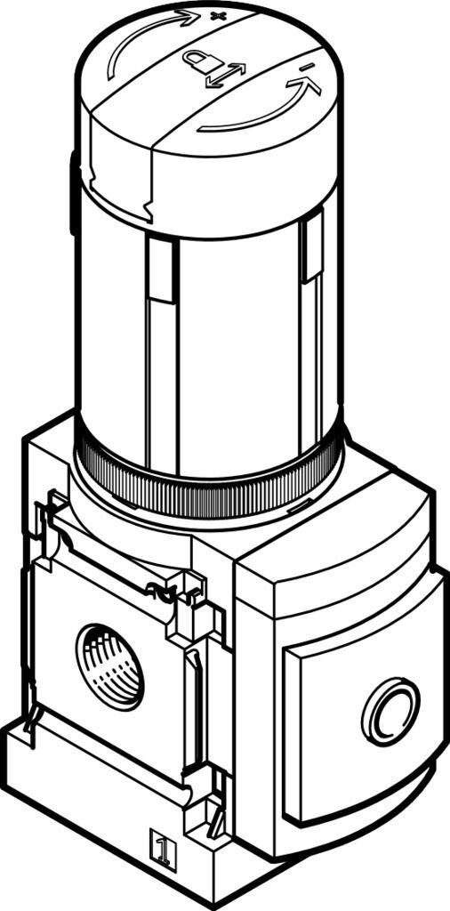 Festo 529477 MS4-LRB-1/4-D6-A8-AS basınç regülatörü
