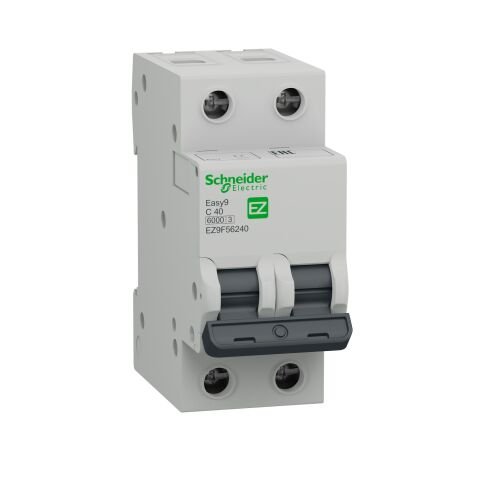 Schneider Electric EZ9F56240 Easy9 2P 40A, 6Ka C Eğrisi Otomatik Sigorta