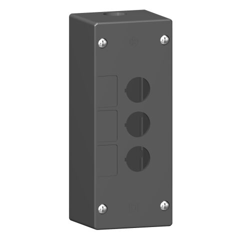 Schneider Electric XALG03 Ağır Ortam Koşulları İçin Boş Kontrol İstasyonu - Siyah Plastik - 3 Kesim Ø22Mm