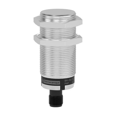 Telemecanique Sensors XT530B1PCM12 Kapasitif yakınlık sensörleri XT, silindirik M30, pirinç, 4 telli, Sn 10 mm, 24 V DC, 1 NC + 1 NO