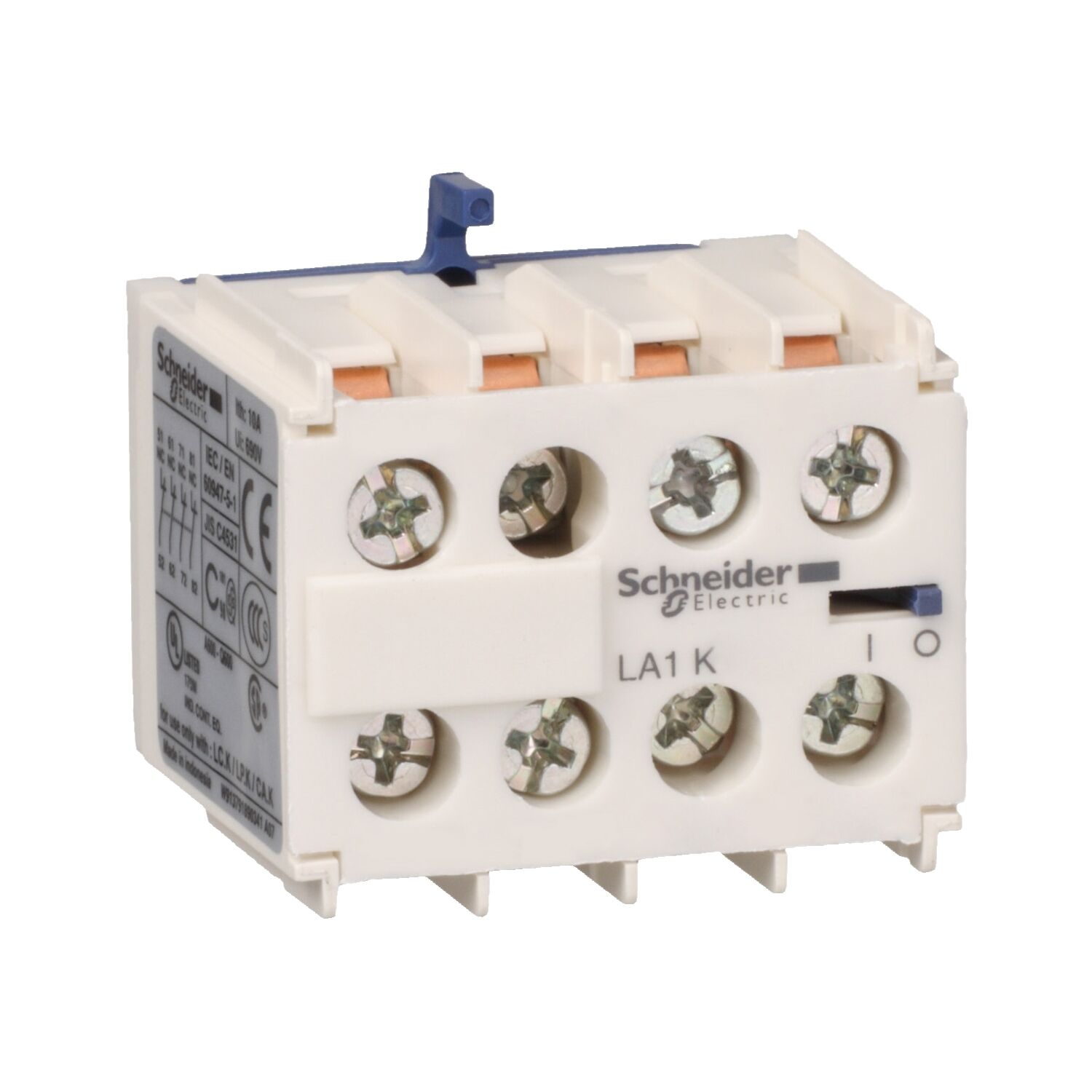 Schneider Electric LA1KN13 Tesys K - Yardımcı Kontak Bloğu - 1 Na + 3 Nk - Vida Kelepçesi Terminalleri
