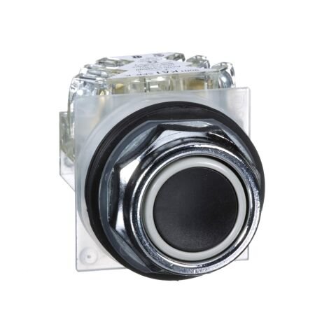 Schneider Electric 9001KR1BH13 Siyah Buton Ø 30 - Sıva Altı Yaylı Dönüş - 1Ak