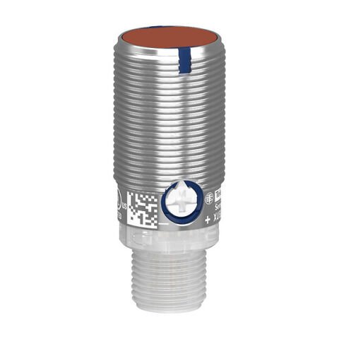 Telemecanique Sensors XUB8BPYNM12 Fotoelektrik sensörler XU, Fotoelektrik Sensör, Silindirik, Metal, Difüz BGS, Smax 0,3 m, IO-Link, Konnektör M12