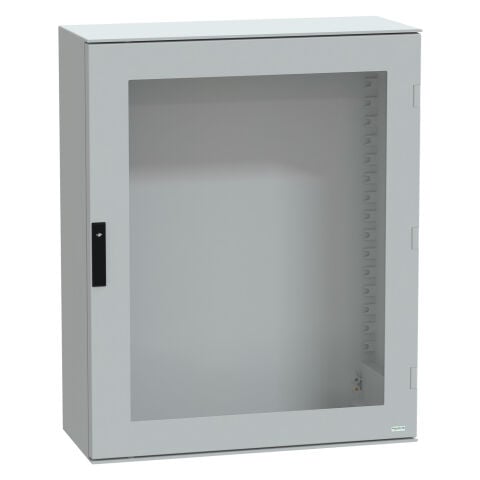 Schneider NSYPLM108TG Duvara Monte Polyester Muhafaza, Panelset Plm, Camlı Kapı, 1056X852X350Mm, Ip66, Ik08, Ral 7035