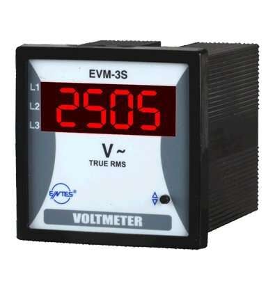Entes EVM-3S-72-Dijital Voltmetre 72X72mm Ölçüsünde M0028