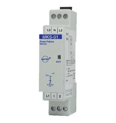 Entes MKS-01 Faz Yokluğu 1N/O 220Vac Dın 8A Motor Koruma Rölesi M1131