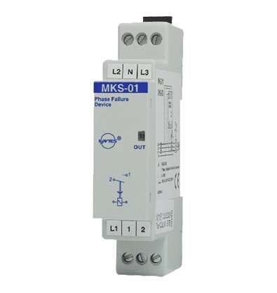 Entes MKS-01 Faz Yokluğu 1N/O 220Vac Dın 8A Motor Koruma Rölesi M1131