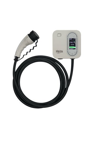 Hims HCDKB-22 22Kw Tip 2 Soketli Kablolu Beyaz Smart Elektrikli Araç Şarj İstasyonu