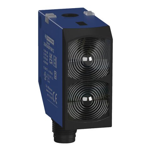 Telemecanique Sensors XUK8ABPXM12 Fotoelektrik sensörler XUK8, BGS, Mavi ışık, Sn 1200mm, PNP, Konnektör M12
