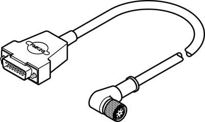 Festo 550318 NEBM-M12W8-E-5-N-S1G15 Enkoder kablosu