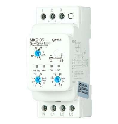 Entes MKC-05 230Vac Motor Faz Koruma Rölesi M3977
