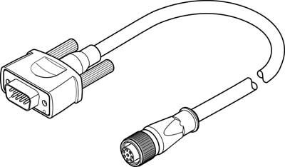 Festo 550748 NEBM-M12G8-E-5-S1G9 Enkoder kablosu