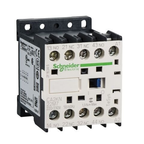 Schneider Electric CA2KN22M7 Tesys K Yardımcı Kontaktör 220Vac 2Na2Nk